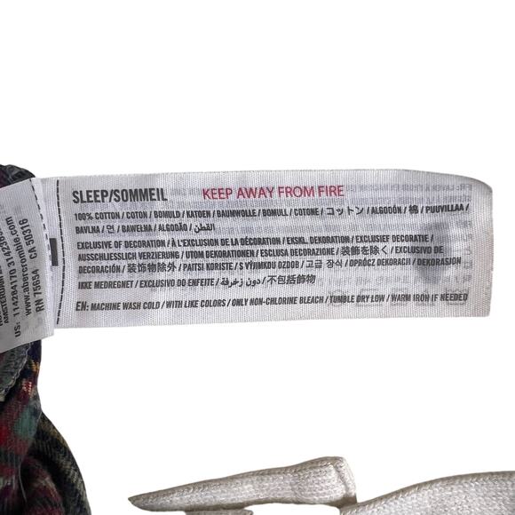 Y2K Abercrombie Plaid Flannel Pajama Pants XS Cozy Women's Lounge Soft Sleepwear - Picture 8 of 11